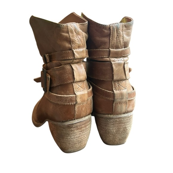 MIA Brown Leather Ankle Country Cowboy Boots, Size 8.5 - Picture 2 of 7